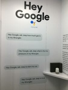 hey google jeep dialog signage CES1029