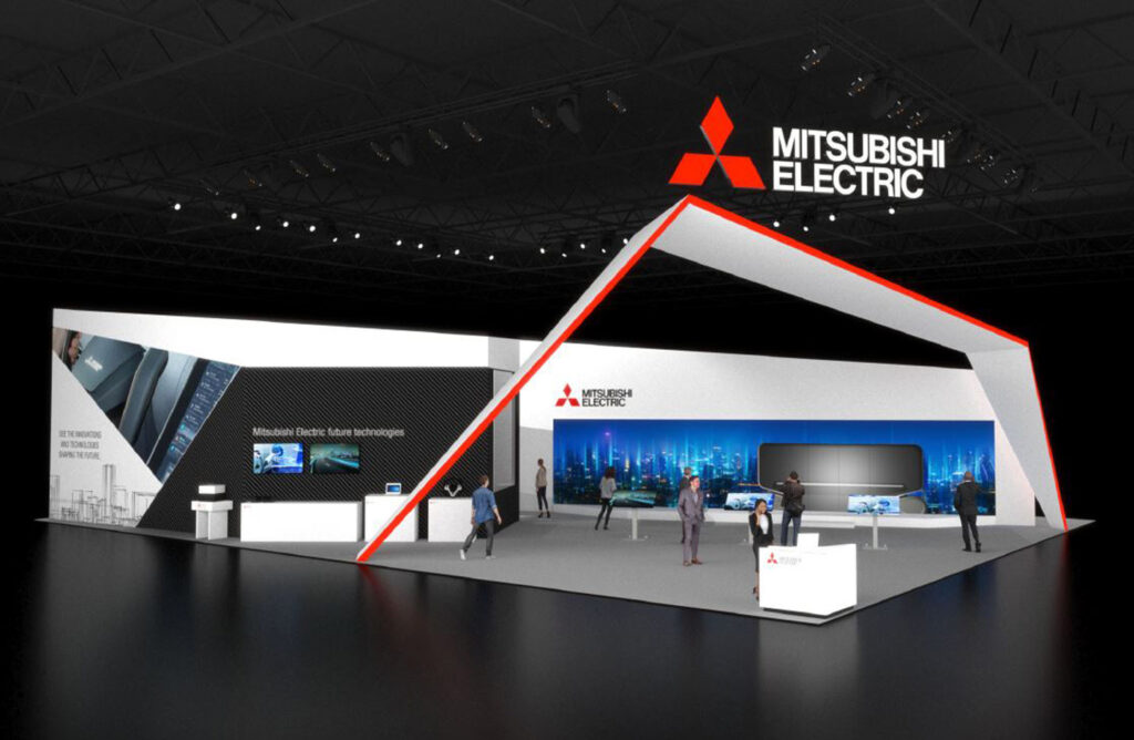 Rendition of Mitsubishi Electric booth CES 2020