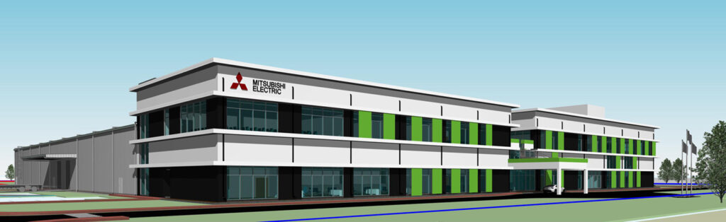 Rendering of MEAI's new plant in Gujarat, India